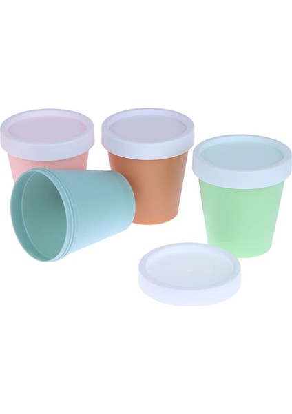 Pembe S 1 Adet 200 ml Bardak Kapaklı Kaseler Dondurma Küvetleri Dondurulmuş Kutu Tatlı Buz Yoğurt Gıda Kapları Cilt Bakımı Maskesi Kavanoz Kovası (Yurt Dışından)