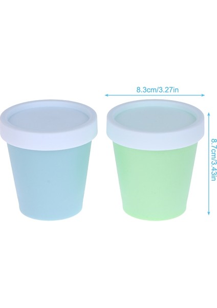 Pembe S 1 Adet 200 ml Bardak Kapaklı Kaseler Dondurma Küvetleri Dondurulmuş Kutu Tatlı Buz Yoğurt Gıda Kapları Cilt Bakımı Maskesi Kavanoz Kovası (Yurt Dışından)