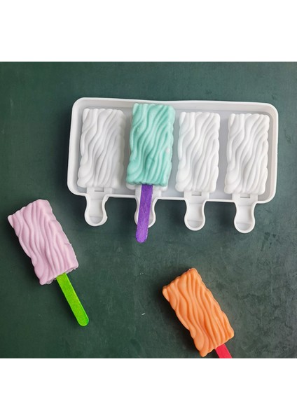G-236 Kek Pop Silikon Dondurma Kalıp Dıy Çikolata Tatlı Popsicle Kalıpları Tepsi Buz Küpü Makinesi Ev Yapımı Araçları Yaz Parti Malzemeleri (Yurt Dışından)