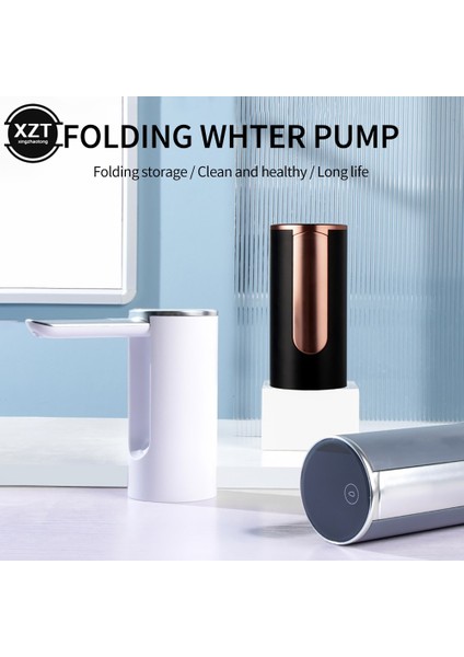 Yaratıcı Katlanır Su Sebili Sürahi 1-5 Galon Evrensel Su Pompası Şişesi USB Elektrikli Su Galon Pompası Ekranlı (Yurt Dışından) modelleri