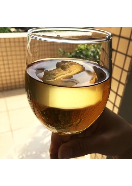 Gri 1 Adet Kokteyl Viski Buz Küpü Makinesi Tepsi 4 Büyük Silikon Buz Kalıpları Dıy Timsah Kalıp Mutfak Bar Aksesuarları Malzemeleri (Yurt Dışından) modelleri