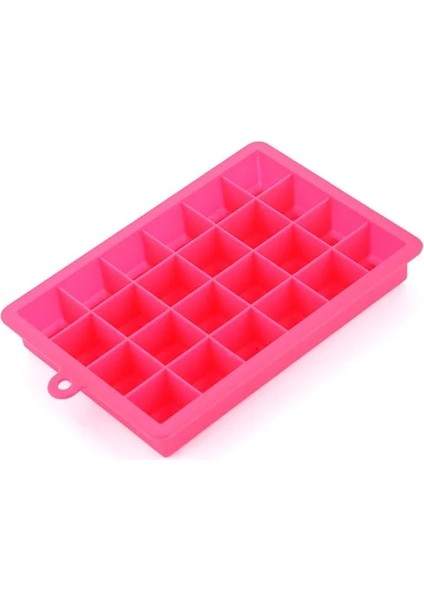 Pink-1 1 Adet Silikon Buz Küpü Makinesi Formu Buz Şekeri Kek Puding Çikolata Kalıpları Kolay Serbest Bırakılan Kare Şekli Buz Küpü Tepsileri Kalıpları (Yurt Dışından)