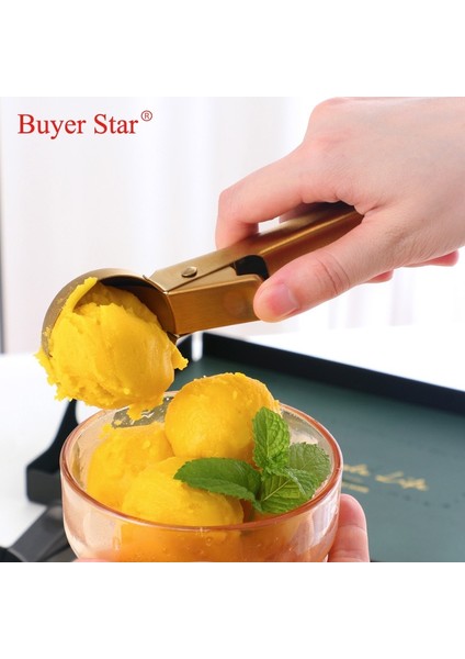 Altın 2 Adet Paslanmaz Çelik Dondurma Kaşığı Karpuz Kaşığı Kazıcı Yapışmaz Meyve Buz Topu Makinesi Buz Hokeyi Makinesi Bisküvi Dondurma Kaşığı (Yurt Dışından) fiyatları