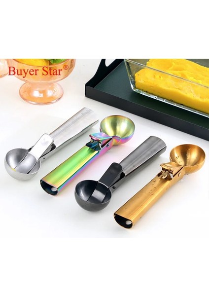 Altın 2 Adet Paslanmaz Çelik Dondurma Kaşığı Karpuz Kaşığı Kazıcı Yapışmaz Meyve Buz Topu Makinesi Buz Hokeyi Makinesi Bisküvi Dondurma Kaşığı (Yurt Dışından) indirimleri