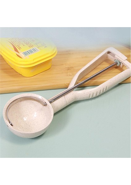 1 Adet Plastik Dondurma Kaşığı Yapışmaz Krem Kepçe Istiflenebilir Dondurma Kaşığı Kaşık Anti-Friz Kolu Meyve Top Kazıcı Mutfak Aracı (Yurt Dışından)