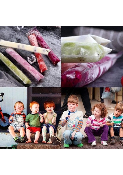 100 Adet Tek Kullanımlık Buz Popsicle Kalıp Çanta Bpa Ücretsiz Dondurucu Tüpler Fermuarlı Mühürler Yoğurt Çubukları Meyve Suyu Meyve Smoothies Buz Şeker Pops (Yurt Dışından) indirimleri