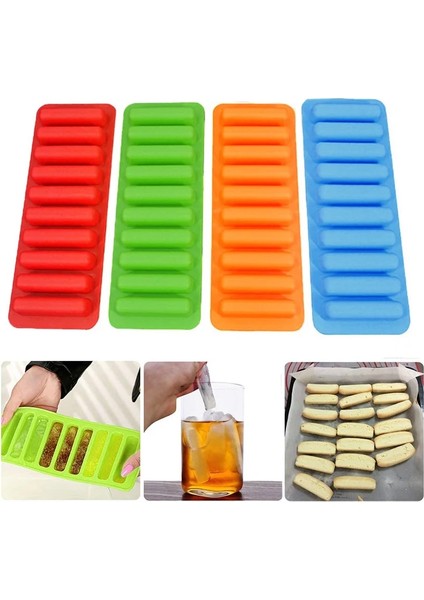 Mavi 1 Adet Yaz Silikon Buz Küpü Tepsi Kalıp Su Şişesi Için Uyar Dondurma Popsicle Yapma Kalıp Buz Topu Makinesi Mutfak Aksesuarları (Yurt Dışından)