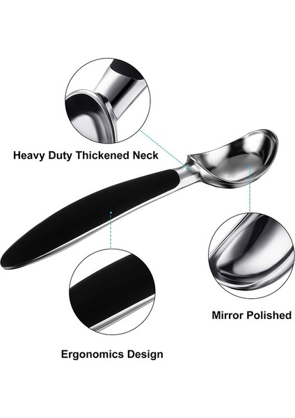 Dondurma Kepçesi Paslanmaz Çelik Dondurma Kaşığı Meyve Tatlısı Kaşık Kaşık Topu Makinesi Gelato Kurabiye Hamur Şerbeti 0041 (Yurt Dışından) fırsatları