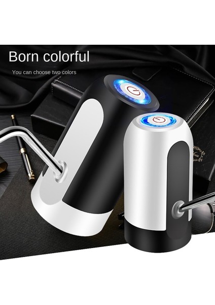 Siyah Elektrikli Taşınabilir Su Sebili Pompası 5 Galon Şişe Için USB Şarj Uzatma Hortumu Namlulu Araçları USB Şarj (Yurt Dışından) modelleri