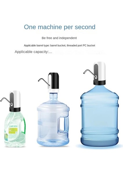 Siyah Elektrikli Taşınabilir Su Sebili Pompası 5 Galon Şişe Için USB Şarj Uzatma Hortumu Namlulu Araçları USB Şarj (Yurt Dışından) fırsatları