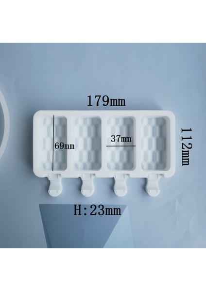 50MU Silikon Dondurma Kalıp 4 Delik Popsicle Küp Makinesi Kalıp Çikolata Tepsisi Mutfak Alet Yemek Bar Ev Bahçe Pişirme Araçları (Yurt Dışından) indirimleri
