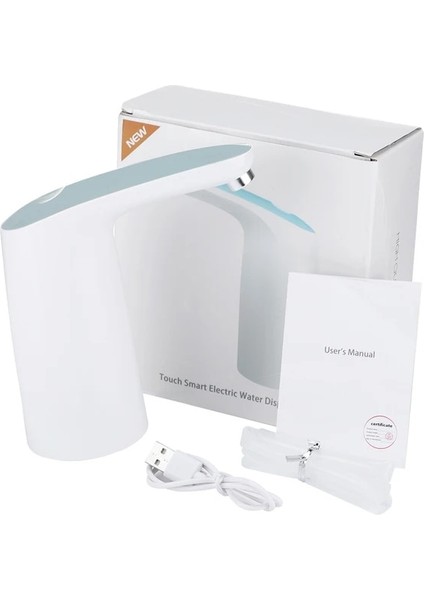 Hiçbir Taban Xiaomi Elektrikli Akıllı Su Şişesi Dispenseri Taşınabilir Otomatik Içme Suyu Pompası Tabanı ile LED Gece Lambası Cihazı (Yurt Dışından)