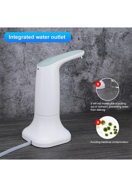 Hiçbir Taban Xiaomi Elektrikli Akıllı Su Şişesi Dispenseri Taşınabilir Otomatik Içme Suyu Pompası Tabanı ile LED Gece Lambası Cihazı (Yurt Dışından) fırsatları