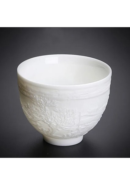 7.8x5.5 cm 1 Adet Çin Heykel Şeffaf Seramik Tek Fincan Çay Fincanı Küçük Çay Fincanları Küçük Kahve Çay Fincanları Ev Oturma Odası Masa Mevcut (Yurt Dışından)