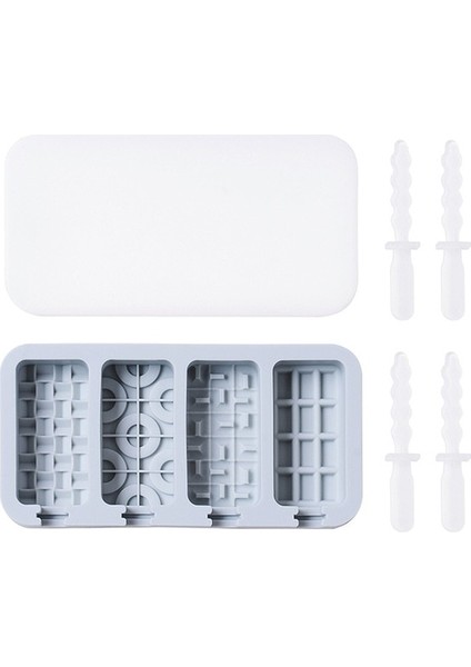 C 2 4 Kaviteler Basit Dondurma Silikon Kalıp Kapaklı Popsicle Buz Küpü Tepsi Kalıp Ev Yapımı Peynir Çubukları Hediyeler Mutfak Aksesuarları (Yurt Dışından) fiyatları