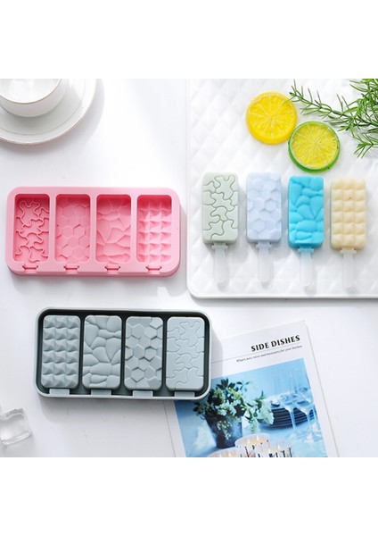 C 2 4 Kaviteler Basit Dondurma Silikon Kalıp Kapaklı Popsicle Buz Küpü Tepsi Kalıp Ev Yapımı Peynir Çubukları Hediyeler Mutfak Aksesuarları (Yurt Dışından) modelleri