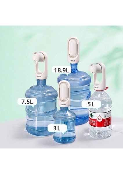 Beyaz Elektrikli Su Şişesi Dispenseri Şarj Edilebilir Namlulu Su Pompası Tip-C Arayüz Kamp Atölyesi Için Içme Suyu Aracı (Yurt Dışından) fiyatları