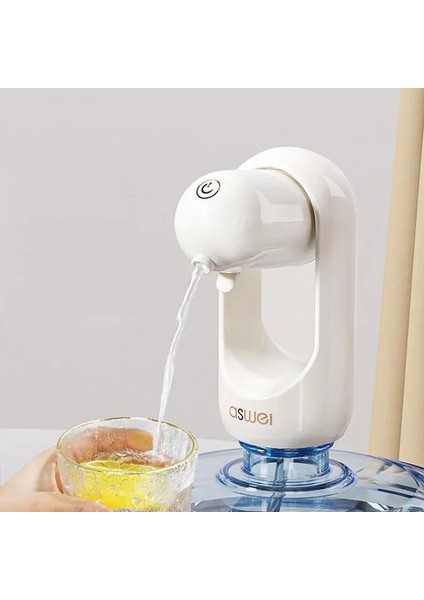 Beyaz Elektrikli Su Şişesi Dispenseri Şarj Edilebilir Namlulu Su Pompası Tip-C Arayüz Kamp Atölyesi Için Içme Suyu Aracı (Yurt Dışından) fırsatları