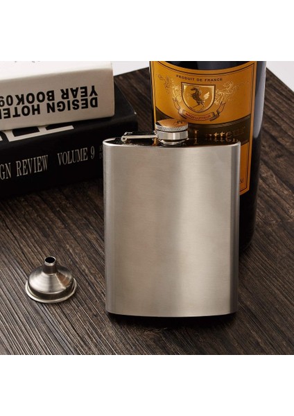 5OZ-140ML 1-12 Oz Paslanmaz Çelik Taşınabilir Cep Şişesi Flagon Şarap Viski Pot Kapağı Şişe Huni Seyahat Kamp Drinkware Şarap Bardağı (Yurt Dışından) fırsatları