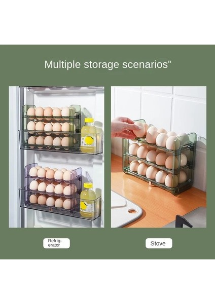 Mor Buzdolabı Için 42 Raf Tutucu Taze Tutma Kutusu Yumurta Sepeti Saklama Kapları Mutfak Düzenleyici Otomatik Haddeleme Yumurta Kutusu Çok Katmanlı (Yurt Dışından) indirimleri
