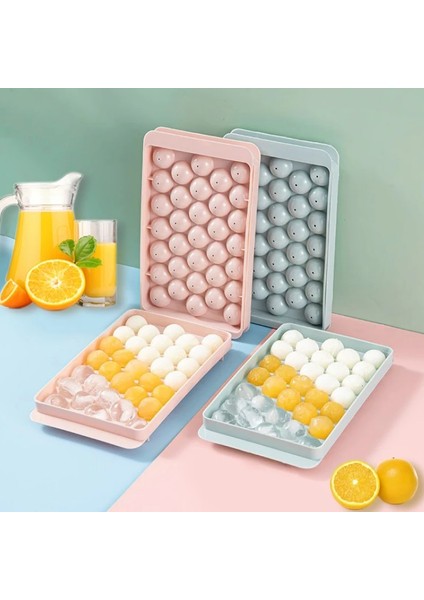 Yuvarlak Pembe M 33 Pp Buz Yapımı Artefakt Buz Tepsisi Hokey Kalıbı Dondurulmuş Viski Topu Popsicles Buz Küpü Tepsisi Hediye Yapımı Yeniden Kullanılabilir Buz Kalıbı (Yurt Dışından)