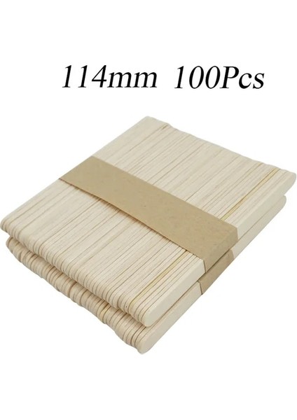 100 Adet 114MM 50/100 Adet Dondurma Çubukları Doğal Ahşap Dondurma Çubuğu Dondurma Kaşığı El Sanatları Sanat Dondurma Lolly Kek Araçları Mutfak Için (Yurt Dışından)