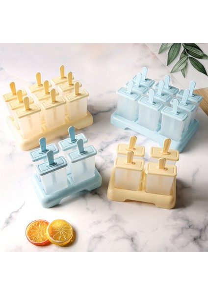 9 Delik-Mavi Dondurma Popsicle Kalıp Dıy Dondurma Makinesi Plastik Çubuk ile Ev Yapımı Buz Kutusu Buz-Lolly Kalıp Buz Küpü Tepsisi Mutfak Aletleri (Yurt Dışından) modelleri