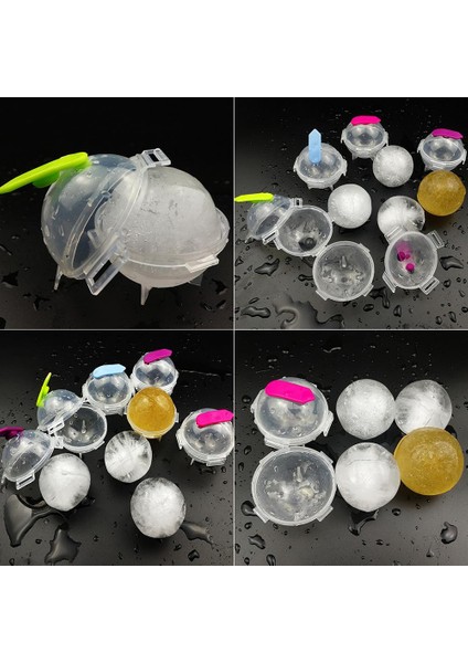 Rastgele 50 Adet 1-100 Adet 5cm Yuvarlak Top Buz Küpü Kalıp Dıy Dondurma Yapma Makinesi Plastik Buz Kalıbı Viski Buz Kalıbı Bar Aracı Mutfak Gadget Aksesuarları (Yurt Dışından)