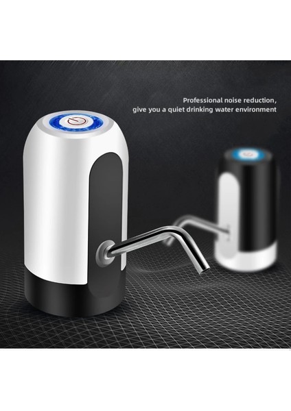 Beyaz Elektrikli Otomatik Su Sebili Taşınabilir Su Şişesi USB Şarj Bir Düğme Otomatik Su Pompası Anahtarı Otomatik Içme (Yurt Dışından)