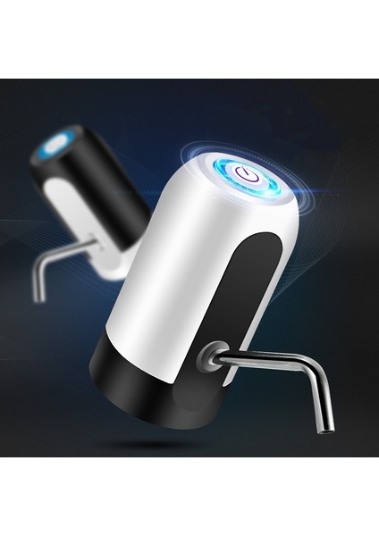 Beyaz Elektrikli Otomatik Su Sebili Taşınabilir Su Şişesi USB Şarj Bir Düğme Otomatik Su Pompası Anahtarı Otomatik Içme (Yurt Dışından)