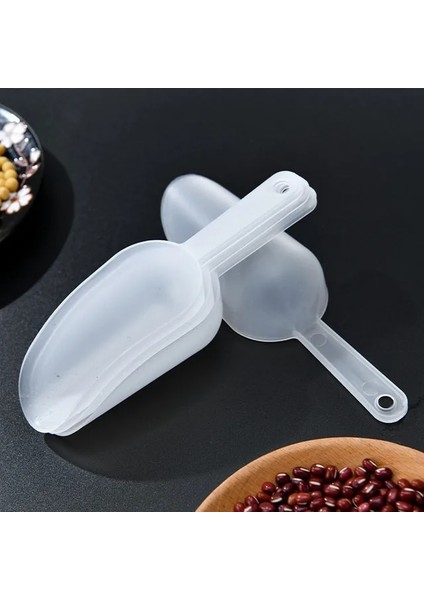 Yuvarlak Buz Küreği 1 Adet Mini Plastik Buz Küreği Mutfak Aletleri Un Gıda Şeker Dondurma Kepçe Ölçüm Kepçe Kürek Parti Mutfak Aletleri (Yurt Dışından)