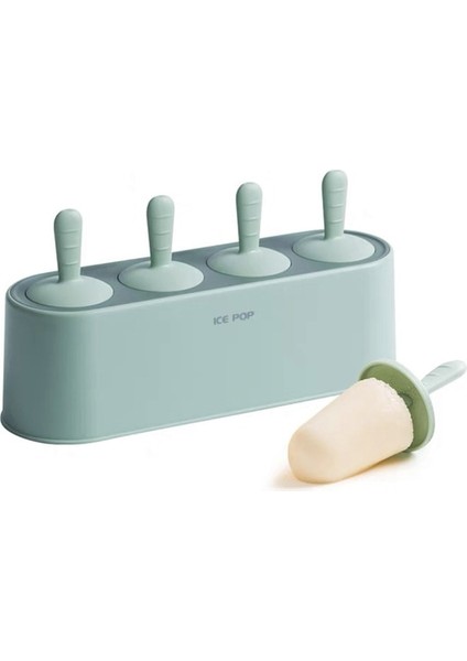 1 Adet Ev Popsicle Kalıp Seti 4 Parça Ev Yapımı Silikon Buzlu Şeker Makinesi Kolay Bırakılan Dondurma Kalıpları Yeniden Kullanılabilir Mutfak Dıy Pop Kalıpları (Yurt Dışından)