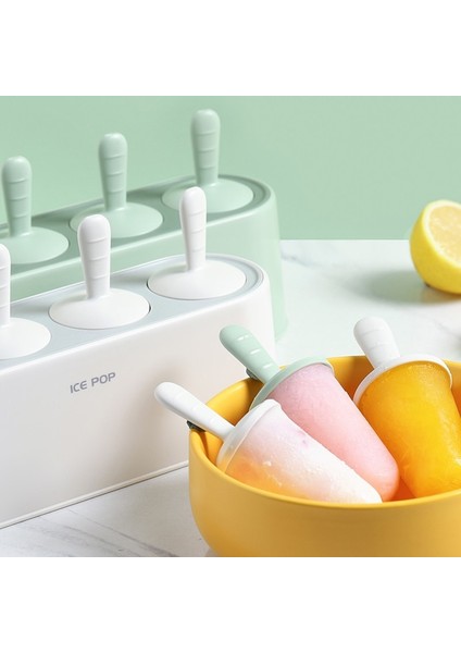 1 Adet Ev Popsicle Kalıp Seti 4 Parça Ev Yapımı Silikon Buzlu Şeker Makinesi Kolay Bırakılan Dondurma Kalıpları Yeniden Kullanılabilir Mutfak Dıy Pop Kalıpları (Yurt Dışından)