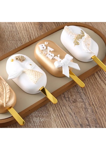 Mavi 10 Adet Dıy Dondurma Çubukları Dondurma Çubuğu Çocuklar Dıy Dondurma Çubukları El Sanatları Dondurma Çubuğu Kalıp 11.3x1 cm Çocuklar Parti Iyilik (Yurt Dışından) fırsatları