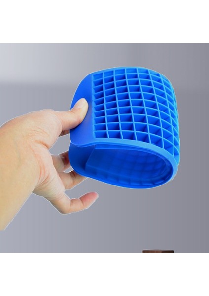 Mavi 160 Izgaralar Petek Buz Küpü Mini Tepsiler Silika Jel Buz Kalıp Çıkarılabilir Kapaklı El Yapımı Buz Yapım Makinesi Araçları Mutfak Aksesuarları (Yurt Dışından) fırsatları