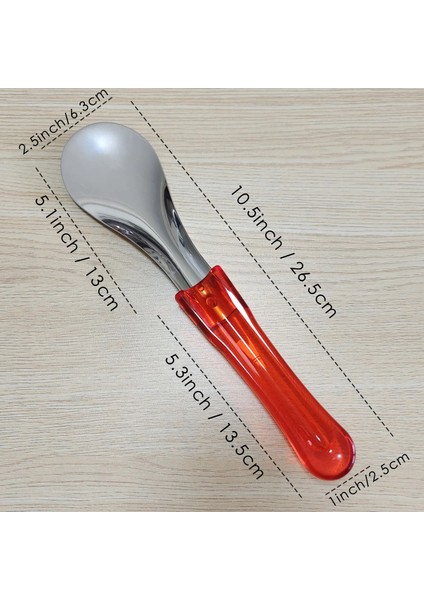Kırmızı M 10.5 Inç Dondurma Maça Dondurma Metal Maça, Dondurma Kaşık Paslanmaz Kaşık Kürek, Dondurma Salonu Maça (Yurt Dışından) fırsatları