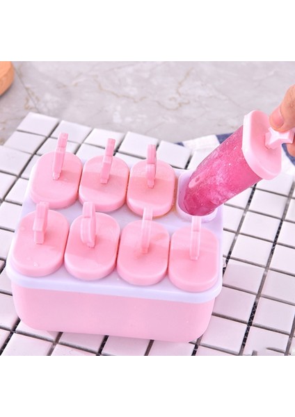 8 Girds Pembe 6/8 Hücre Dondurma Kalıp Buz Kalıbı El Yapımı Tatlı Buzlu Şeker Kalıp Dondurucu Meyve Buz Küpü Makinesi Dondurma Için Yeniden Kullanılabilir Formlar (Yurt Dışından) fiyatları