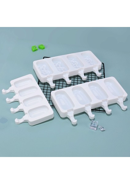 Yeni Bir 3/4 Hücre Silikon Kalıp Silikon Dondurma Kalıp Popsicle Kalıpları Dıy Dondurma Kalıp Buz Pop Maker Kalıp Buz Kalıbı Soğutur (Yurt Dışından) fırsatları