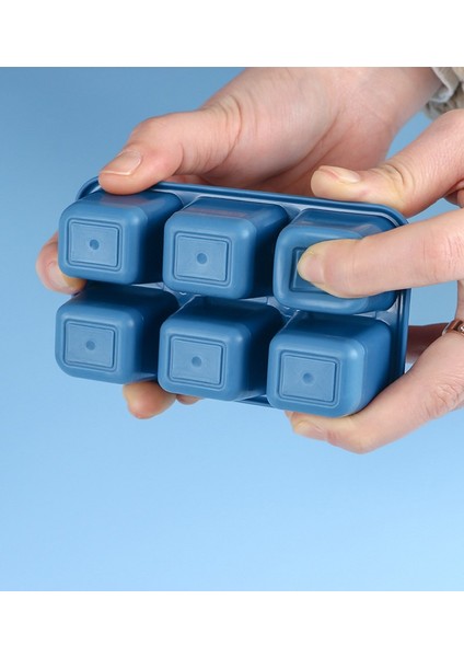 Yumuşak - Mavi 2 Adet 6 Izgaralar Buz Kalıbı Gıda Sınıfı Yumuşak Silikon Buz Küpü Kalıp Dondurma Buz Blokları Makinesi Dıy Soğuk Içecek Tepsisi Mutfak Buzdolabı Aletleri (Yurt Dışından) indirimleri