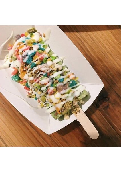 P 50 Adet 114MM 50/100 Adet Dondurma Dondurma Çubukları Doğal Ahşap Araçlar Kaşık Çubukları Buz Buz El Sanat Krem El Sanatları Kek Krem Lolly Kitchen G8I4 (Yurt Dışından) indirimleri