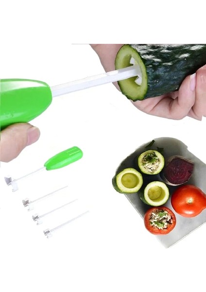 1 Takım 4 Adet/takım Sebze Matkap Kazma Tart Sebze Spiral Kesici Spiralizer Meyve Tart Sebze Delik Kazıcı Mutfak Gadget (Yurt Dışından) fırsatları