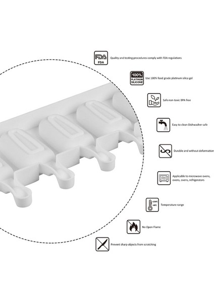 4 Delik S 4/8 Delik Silikon Dondurma Formları Popsicle Kalıpları Dıy Ev Yapımı Tatlı Dondurucu Meyve Suyu Buz Pop Küp Yapımcısı Kalıp Sopalarla (Yurt Dışından) indirimleri