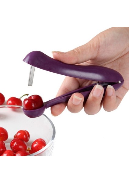 Mor 1 Adet Kiraz Meyve Zeytin Çekirdeği Kaldır Çukur Aracı Tohum Gadget Stoner Tart Pitter Sökücü Yaratıcı Mutfak Meyve Sebze Araçları (Yurt Dışından) fiyatları