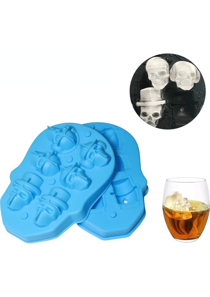 1 Adet Huni Buz Kalıbı Buz Yapıcı Kafatası Silikon Kalıp Buz Küpü Tepsi Kalıp Kapaklı Dondurma Kalıbı Viski Kokteyl Bar Pub Şarap Buz Blok Makinesi (Yurt Dışından) indirimleri