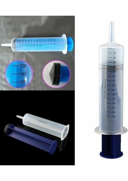 SYRINGE150ML 10 Adet 50/60/100/150/200/300ML Kapasiteli Plastik Şırınga Yeniden Kullanılabilir Pompa Yağı Ölçüm Topraksız Laboratuvar Aracı Şırınga Uzun Tüp 1-10 Adet (Yurt Dışından)