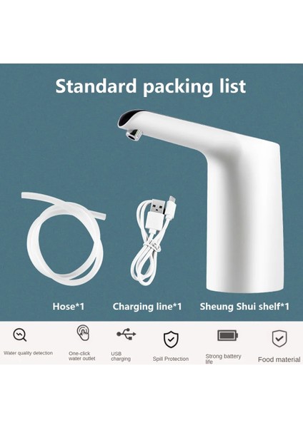 Altın USB Şarj Otomatik Taşınabilir Elektrikli Soğuk Su Şişesi Dağıtıcı 4.5L/5L/75L/10L/11L/15L Düğme Kontrol Içme Pompası Ev (Yurt Dışından) fırsatları