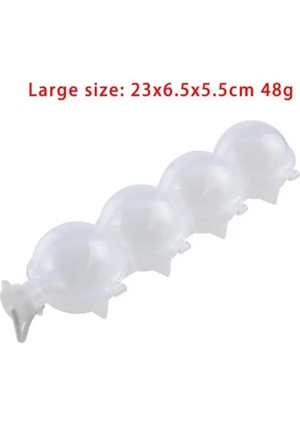 Büyük 1 Adet 4 Delik Buz Küpü Makineleri Yuvarlak Buz Hokeyi Kalıp Kokteyl Viski Votka Topu Buz Kalıp Bar Mutfak Parti Buz Kutusu Dondurma Yapma Makinesi Aracı (Yurt Dışından)