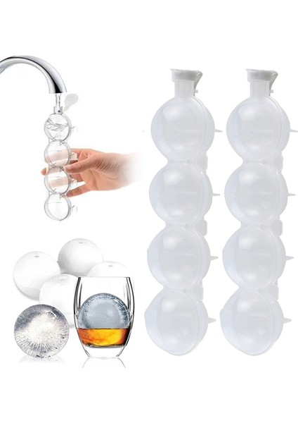 Büyük 1 Adet 4 Delik Buz Küpü Makineleri Yuvarlak Buz Hokeyi Kalıp Kokteyl Viski Votka Topu Buz Kalıp Bar Mutfak Parti Buz Kutusu Dondurma Yapma Makinesi Aracı (Yurt Dışından) fiyatları