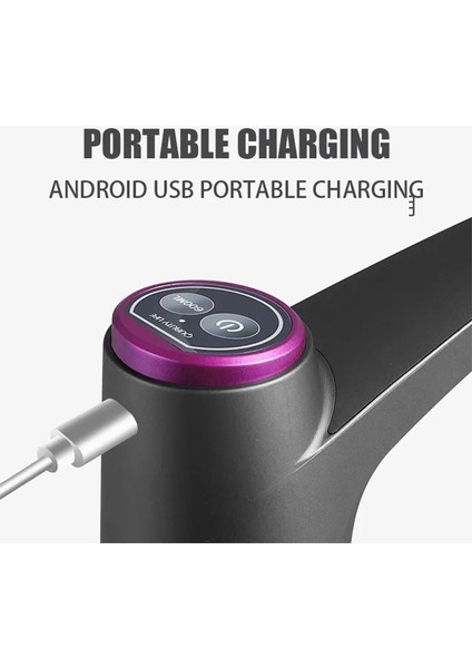 Gri Elektrikli Su Pompası USB Şarj Otomatik Elektrikli Su Sebili Pumpbottle Su Pompası Otomatik Anahtar Içme Sebili (Yurt Dışından)