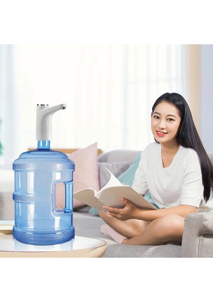 1200 Mah Gri Su Sebili Pompası USB Şarj Edilebilir Elektrikli Dilsiz Otomatik Içme Namlulu Su Şişesi Pompası Tabanı ile Ev Ofis Için (Yurt Dışından) indirimleri